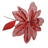 Flor Artificial Natalina Poinsétia Vermelha 63cm 63cm - 1