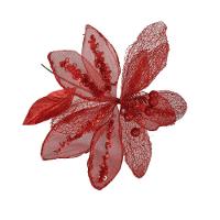 Flor Artificial Natalina Poinsétia Vermelha 63cm 63cm - 3