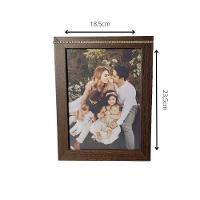 Porta Retrato Em Mdf Com Strass (15x21) Marrom - 3
