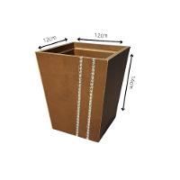 Vaso Em Mdf Com Strass (12x12x14) Marrom - 2