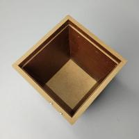 Vaso Em Mdf Com Strass (12x12x14) Marrom - 3