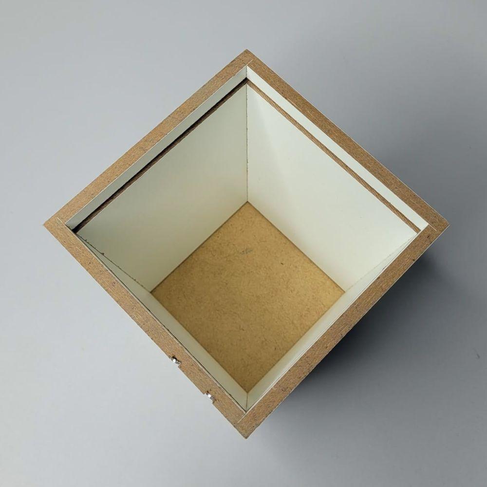 Vaso Em Mdf Com Strass (12x12x14) Claro - 2