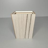 Vaso Em Mdf Com Strass (12x12x14) Claro - 3