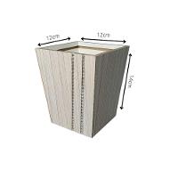 Vaso Em Mdf Com Strass (12x12x14) Claro - 4