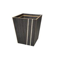Vaso Em Mdf Com Strass (12x12x14) Preto - 1
