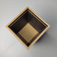 Vaso Em Mdf Com Strass (12x12x14) Preto - 2