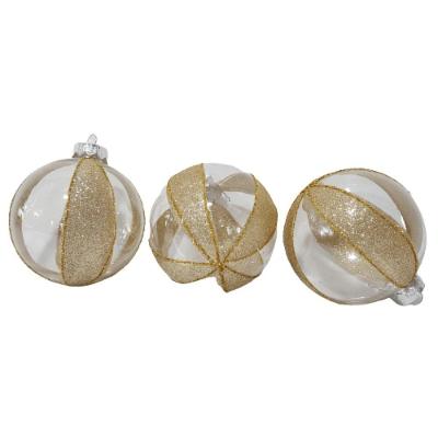 Bola De Natal Kit Com 3 Unidades Kit 3 Pçs.