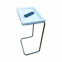 Bandeja Lateral Porta Copo E Notebook Sofá Cor Branco - 1