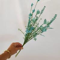 Buquê Flores Artificiais Azuis 50cm - 4