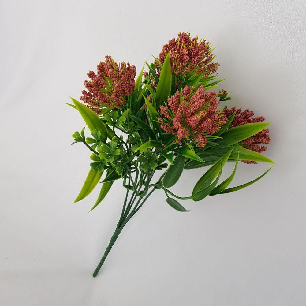 Flor Artificial Ramalhete 5 Ramos 30cm - 2