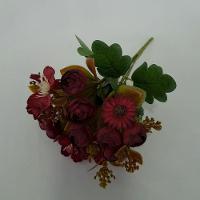 Flor Artificial Buquê Camélia E Margarida 30cm - 2