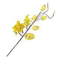 Galho De Flor Com Ovinhos De Páscoa 35cm - 1