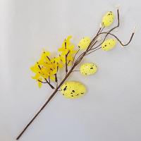 Galho De Flor Com Ovinhos De Páscoa 35cm - 3