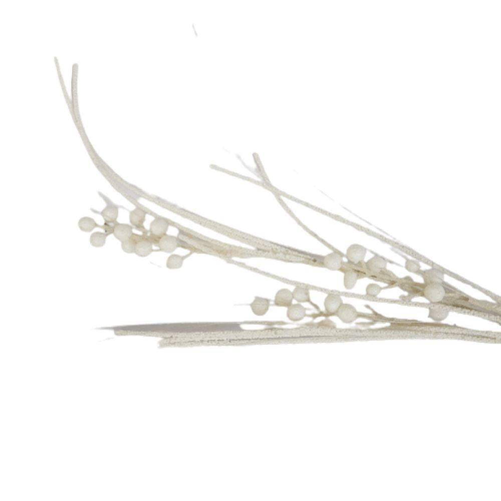 Galho Decorativo Natal Com 75cm Branco 75cm - 4