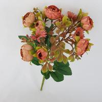 Flor Artificial Buquê Camélia E Margarida 30cm - 4