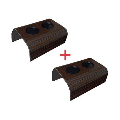 Kit 2 Bandeja Para Sofá Porta Copo