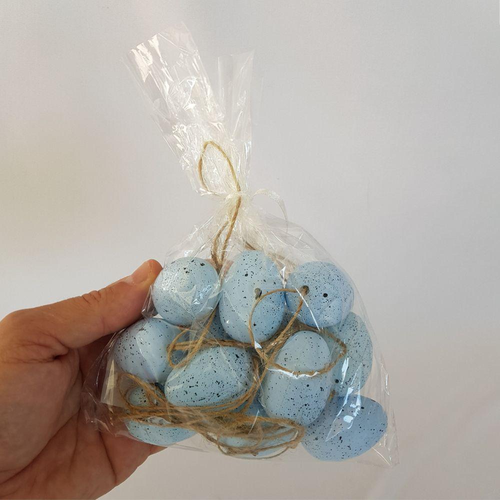 Kit Com 12 Ovinhos De Páscoa Azul - 4