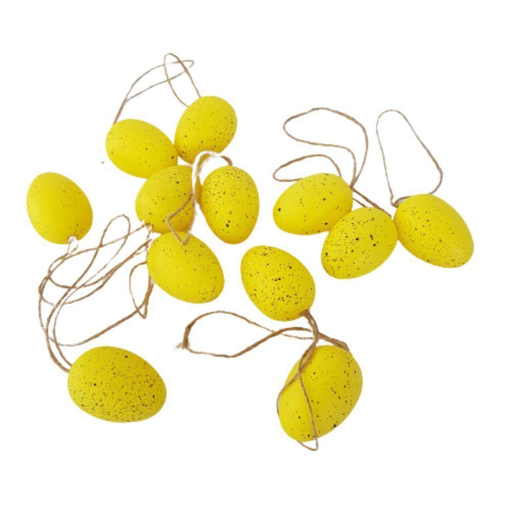 Kit Com 12 Ovinhos De Páscoa Amarelo - 2