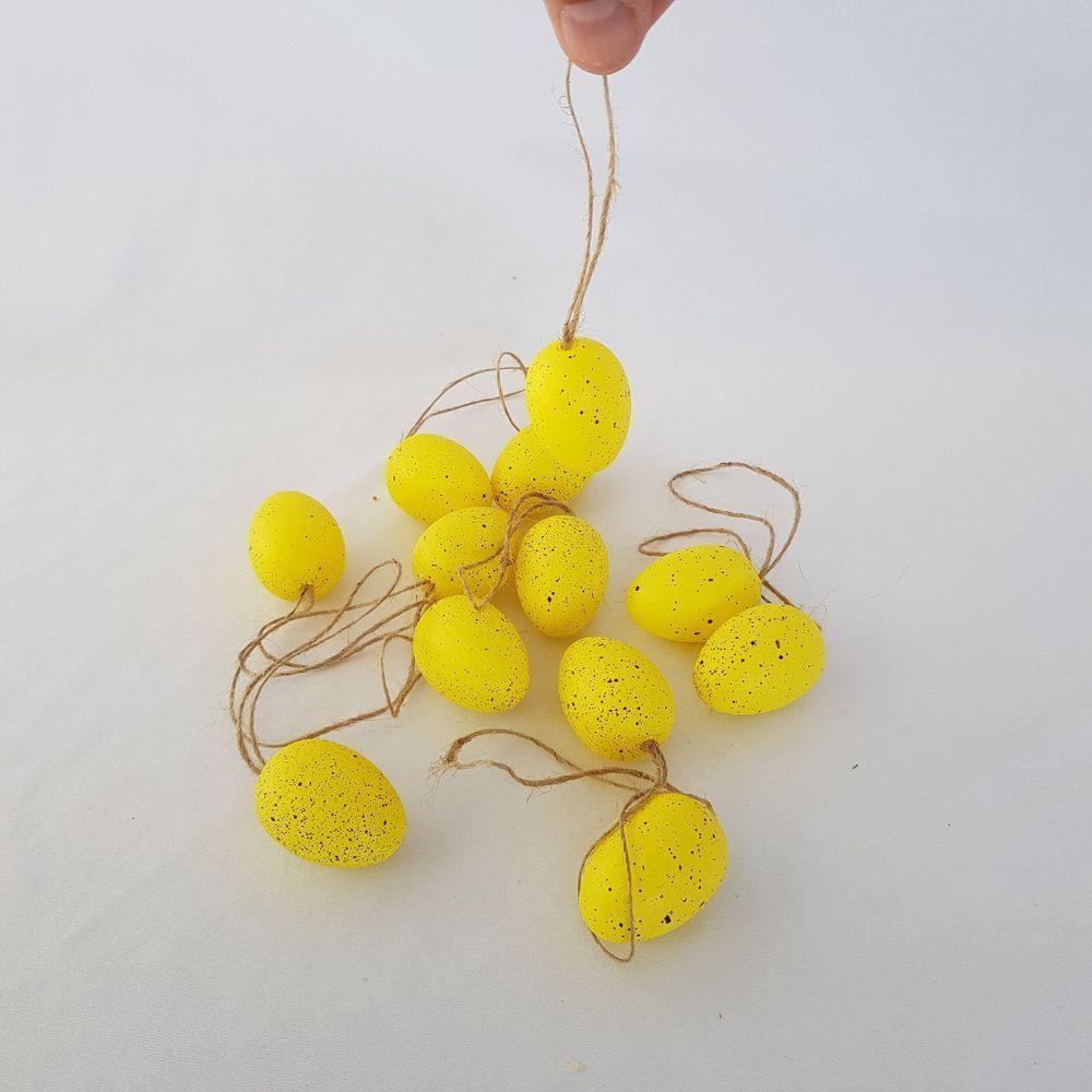 Kit Com 12 Ovinhos De Páscoa Amarelo - 5