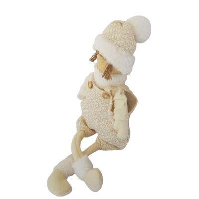 Menino Decorativo Sentado Em Tecido 30cm