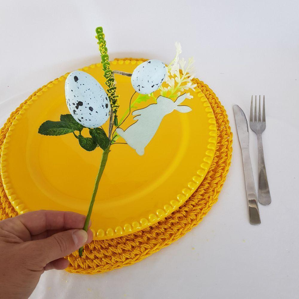 Mini Buquê De Páscoa Com Ovinhos 24cm - 3