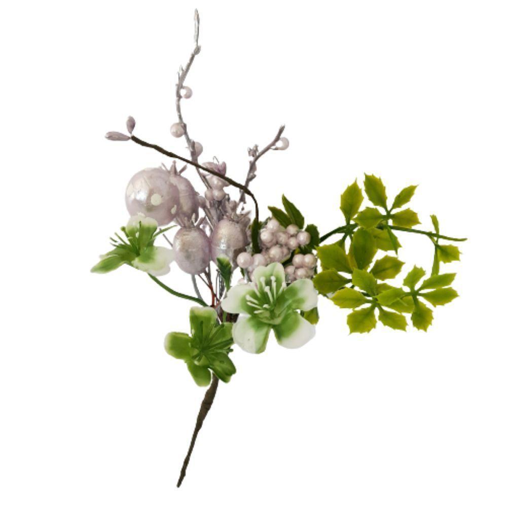 Mini Buquê De Flor Com Ovinho De Páscoa 25cm - 1