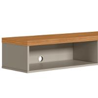 Nicho Suspenso Marisa Com Tampo Engrossado Nature E Off White 140x23 Cm - D'rossi - 4