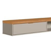 Nicho Suspenso Marisa Com Tampo Engrossado Nature E Off White 220x23 Cm - D'rossi - 4