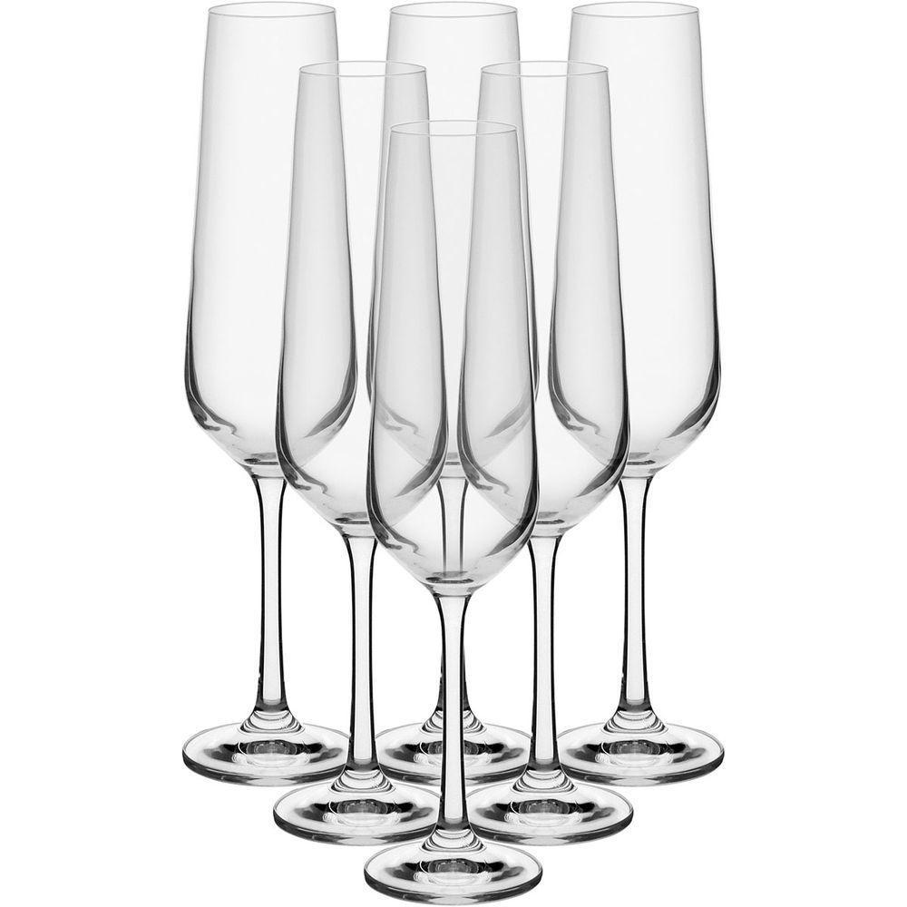 Bohemia Sandra Taça Champanhe 25X6X6Cm 200Ml Cristal Transp 6Pç - 2