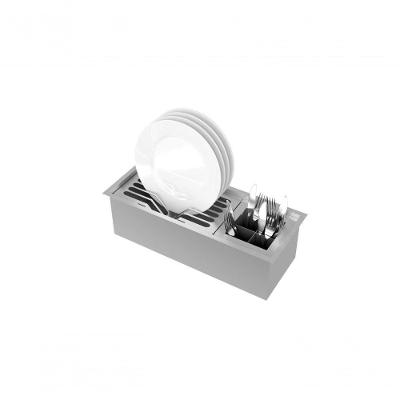 Canal úmido De Embutir Organizador 450 Aço Inox Escovado - Debacco