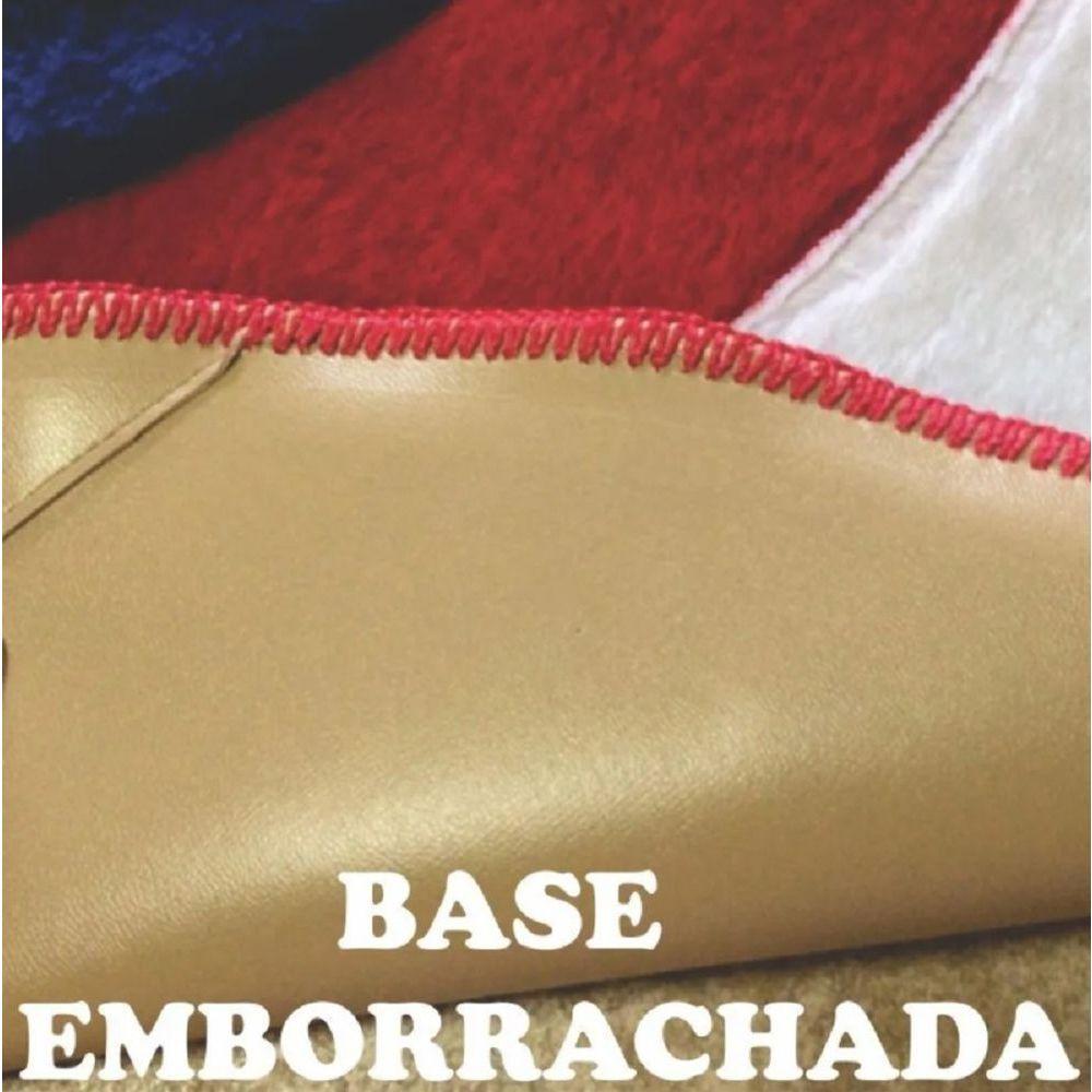 Tapete Pelúcia Urso Aviador 1,05M X 85Cm Cachecol Infantil Macio Base Emborrachado - Cinza - 2