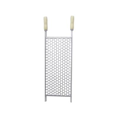 Grelha Inox 25x50 Moeda Perfil Galvanizado - Cor: Branco