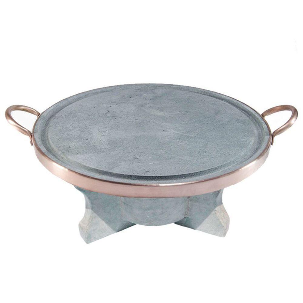 Fondue De Pedra Sabão Grelha 32 Cm - 3