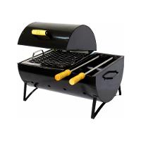 Churrasqueira Bafinho Mista Aço Grelha 2 Espetos 46x34x30cm. - 1