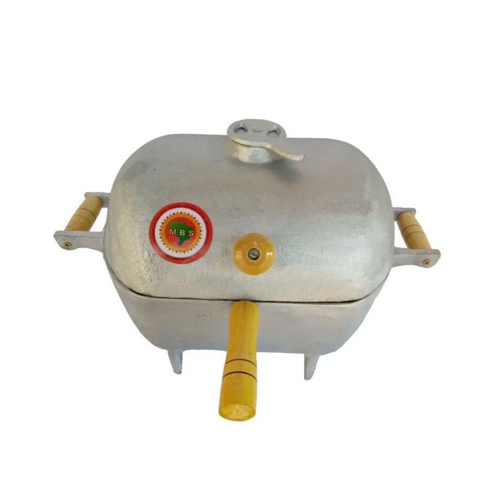 Churrasqueira Bafinho Alumínio Redonda Pequena 30x32x25cm - 1