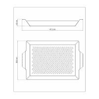 Grelha Tramontina Cosmos Multiuso Em Aço Inox 47X30 Cm - 2