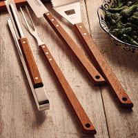 Garfo Trinchante Churrasco Com Lâmina Em Aço Inox E Cabo De Madeira 46 Cm - Tramontina - 2