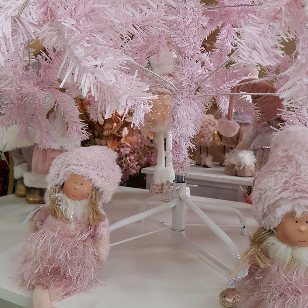 Árvore De Natal Rosa 1,20 Metros De Altura Rosa - 4