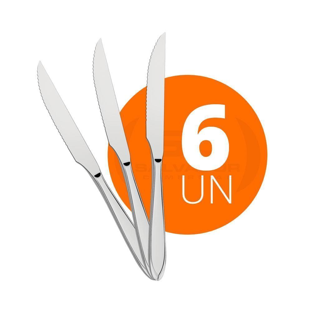 Kit - 6 Facas Para Churrasco Luxo Laguna Em Aço Inox Fitop - Tramontina - 2