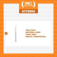Kit - 6 Facas Para Churrasco Luxo Laguna Em Aço Inox Fitop - Tramontina - 6