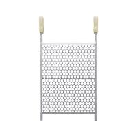 Grelha Para Churrasqueira Moeda De Inox 40x50 Perfil Galvanizado - 1