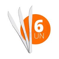 Kit - 6 Facas Para Churrasco Buzios Em Aço Inox 4 Pol Fibag - Tramontina - 3