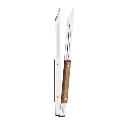 Pegador para Carne Churrasco PMC4 26446100 Aço Inox Cabo de Madeira Marrom Tramontina