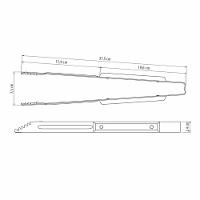 Pegador Manuseador Carne Churrasco Com Lâmina Em Inox E Cabo De Madeira 37 Cm Pmc4 - Tramontina