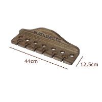 Kit Churrasco Porta Espeto + 2 Espetos Duplo E 2 Espetos Simples 65cm - 3