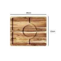 Petisqueira De Madeira Retangular Com 5 Divisões - Stolf - 4