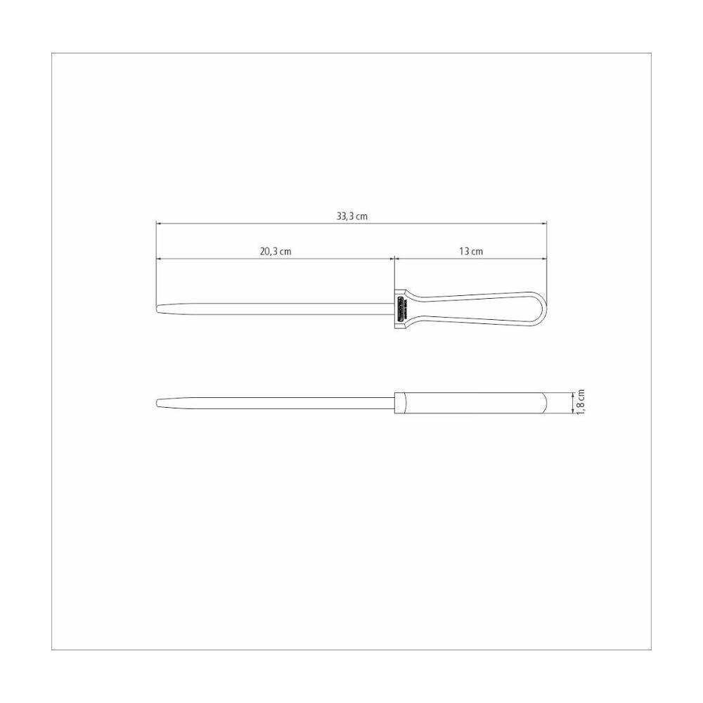 Chaira Tramontina Churrasco Com Haste Carbono Natural 8'' - 1