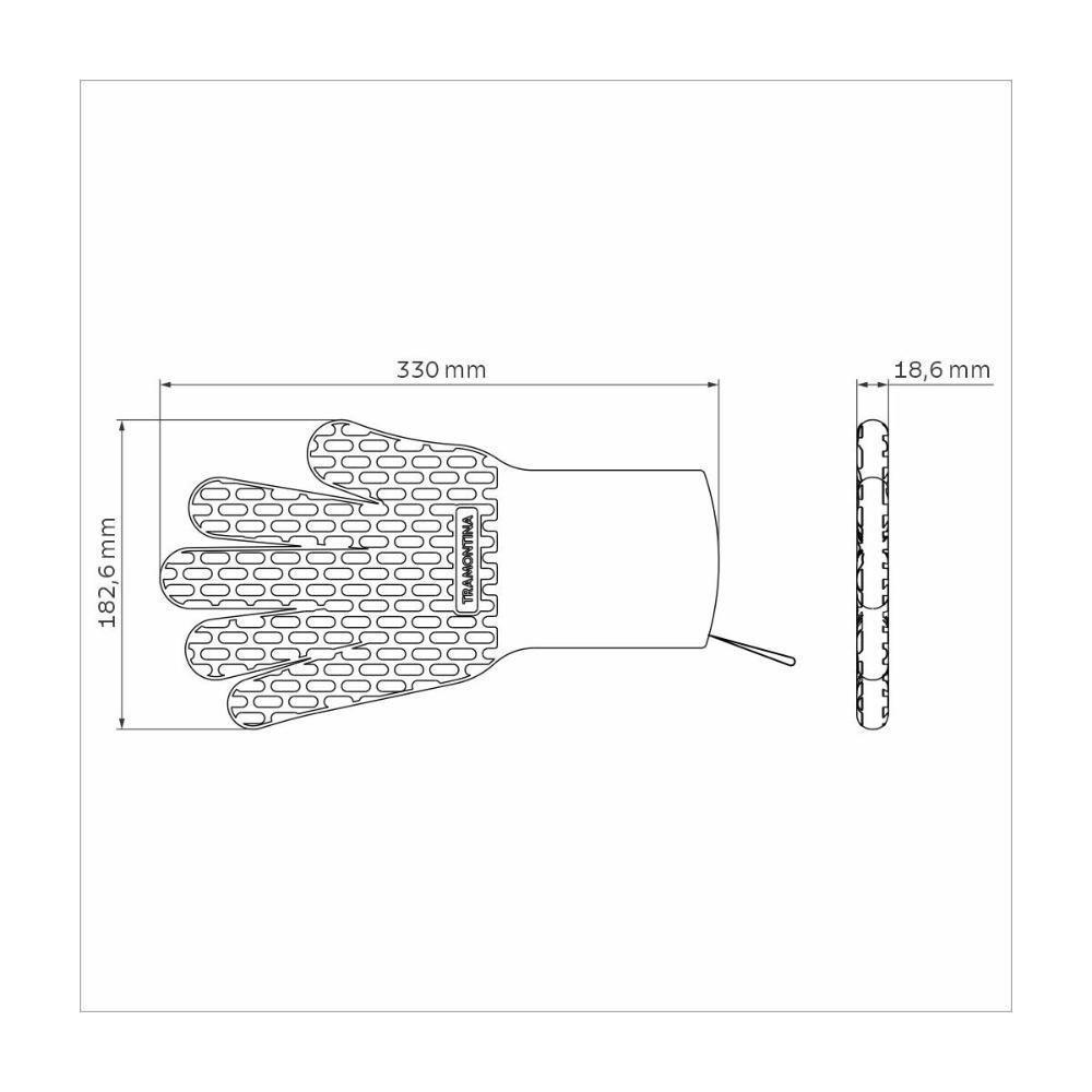 Luva Tramontina Churrasco Black 02 Peças - 10