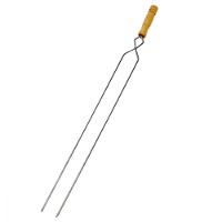Espeto Duplo para Carne de Churrasco 85cm - 1