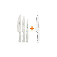Kit - Faqueiro Premium 3 Peças + 1 Faca De Carne Profissional 10 Pol - Tramontina - 1